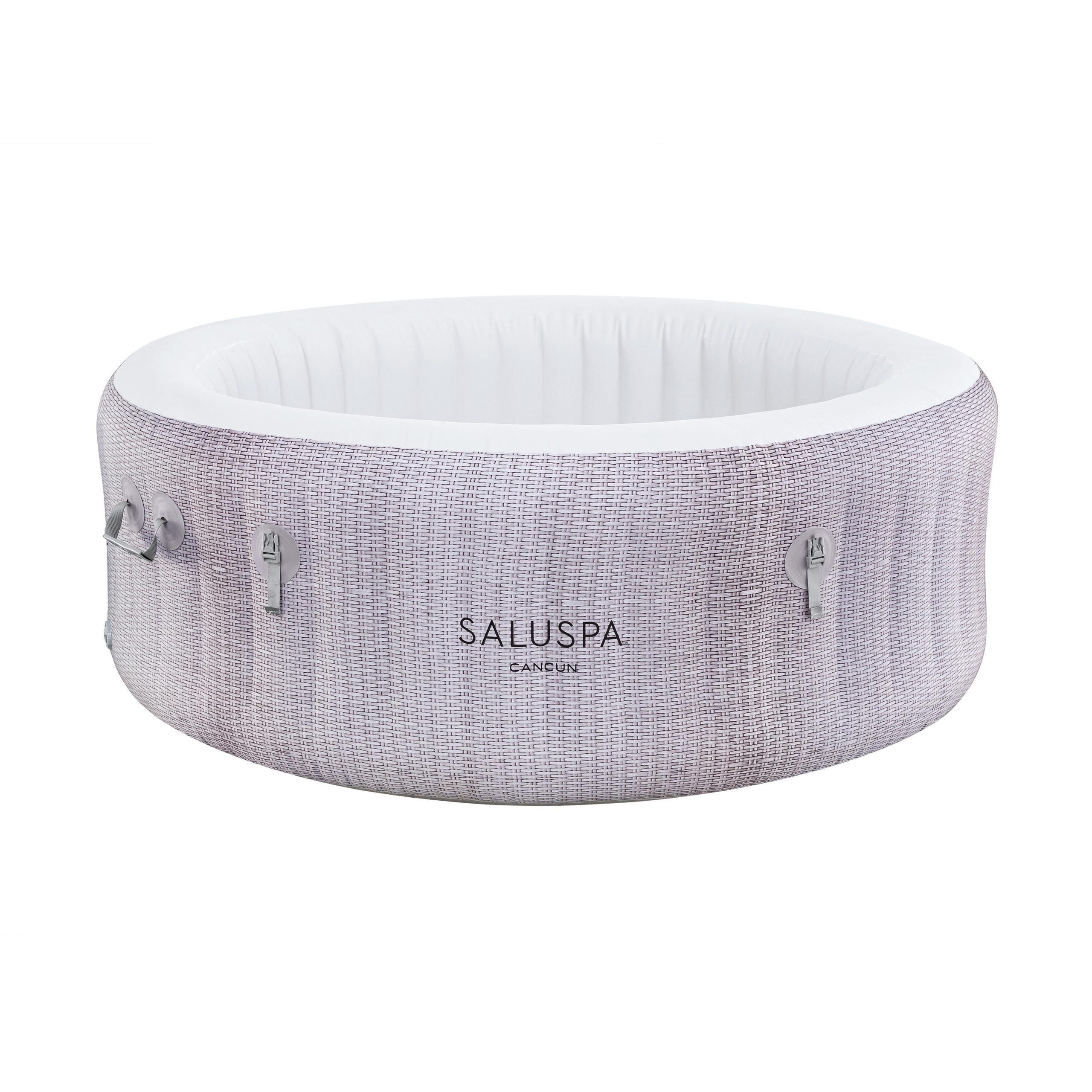 SaluSpa Cancun Energy-Efficient AirJet Hot Tub Liner Replacement. Gray Wicker