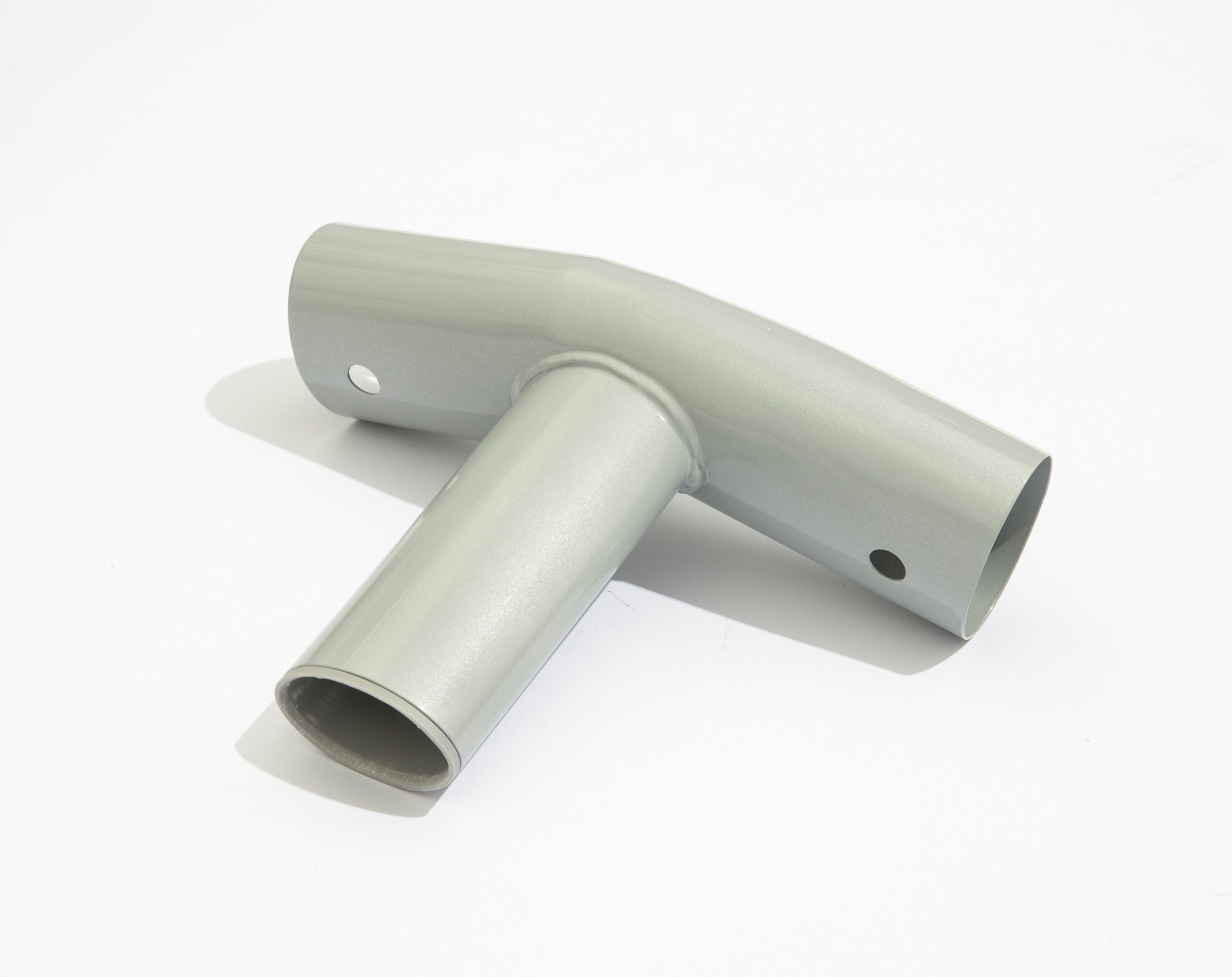 Power Steel 16' x 48 Round Above Ground Pool T-Connector Replacement. Light Gray