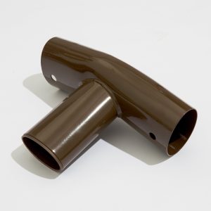 Power Steel  Round Above Ground Pool T-Connector Replacement. Brown
