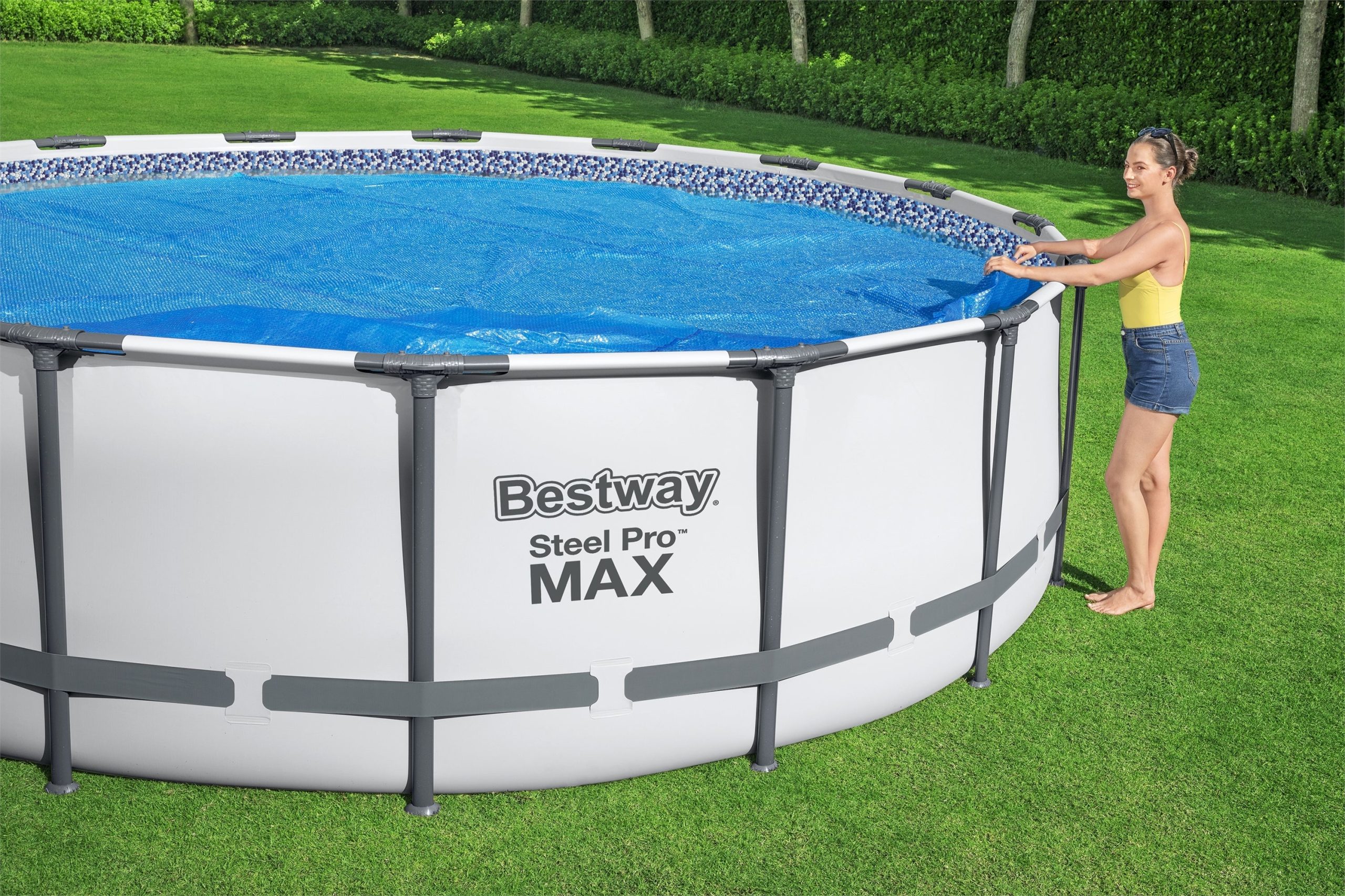 Bestway Round Solar Pool Cover for 18' Above Ground Pools - Image 2