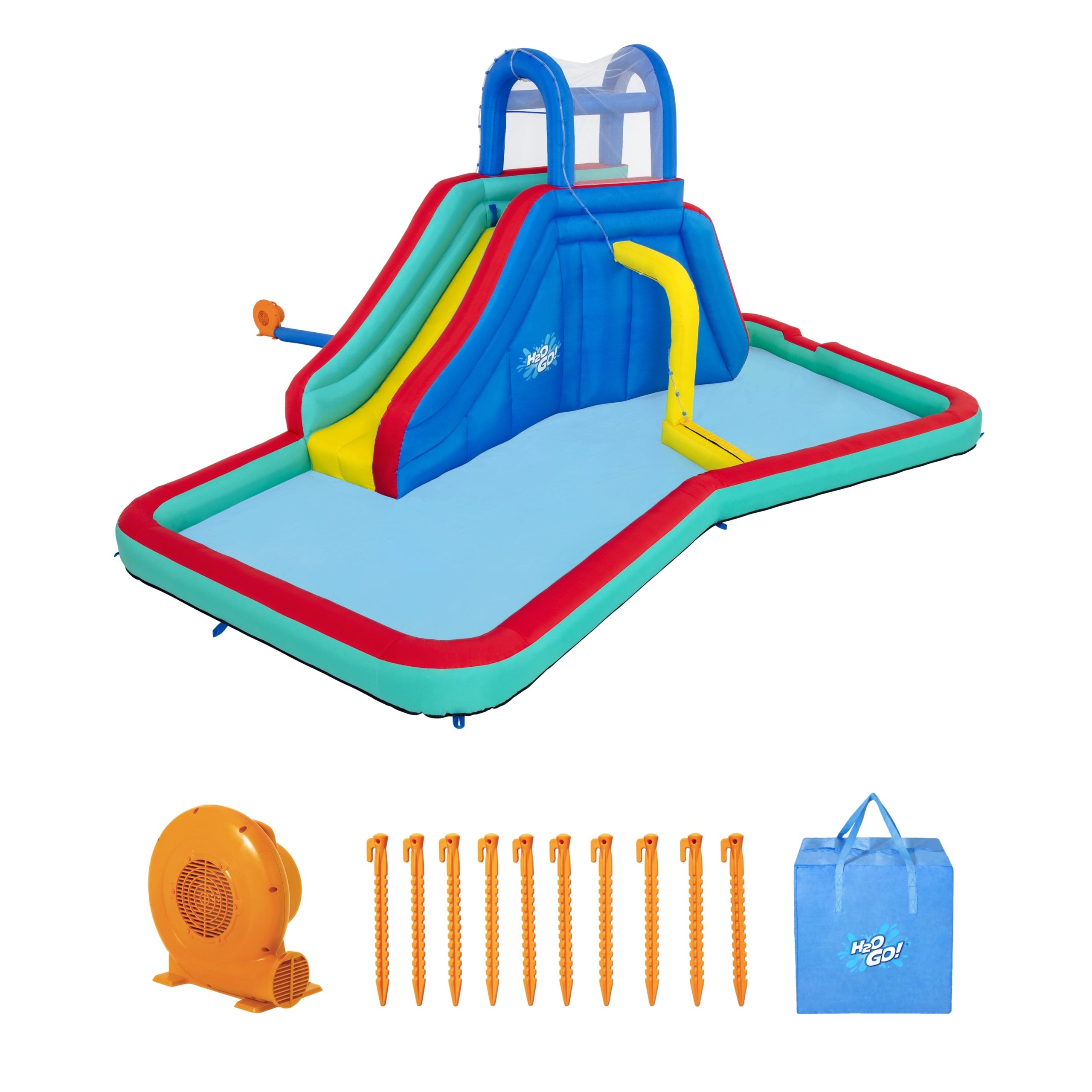 H2OGO! Waterfall Waves Kids Inflatable Water Park 18'8 - Image 3