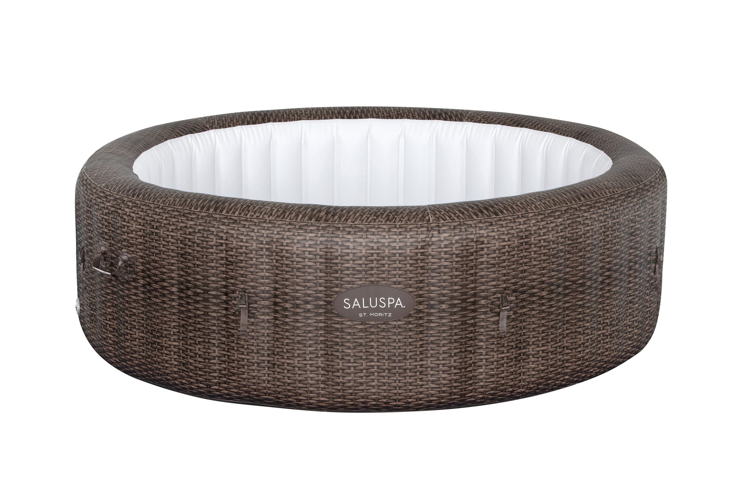 SaluSpa St. Moritz AirJet Hot Tub Liner Replacement. Brown Rattan